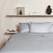 Coco & Cici - Tencel Sateen Kussensloop 70 x 60 cm - Kussenhoes - Lyocell - Extra Zacht & 100% Natuurlijk - Grijs Blauw - Zonder Volant