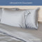 Coco & Cici - Tencel Sateen Kussensloop 70 x 60 cm - Kussenhoes - Lyocell - Extra Zacht & 100% Natuurlijk - Grijs Blauw