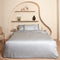 Coco & Cici - Tencel Sateen Kussensloop 70 x 60 cm - Kussenhoes - Lyocell - Extra Zacht & 100% Natuurlijk - Grijs Blauw - Zonder Volant