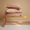Coco & Cici - Tencel Twill Dekbedovertrek 140 x 200 cm - 1 Persoons Beddengoed - Peach - Lyocell - Ritssluiting & Extra Zacht - 1 Kussensloop (60x70)