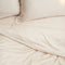 Coco & Cici - Tencel Twill Dekbedovertrek 220 x 260 cm - 2 Persoons Beddengoed - Beige - Lyocell - Ritssluiting & Extra Zacht - 2 Kussenslopen (60x70)