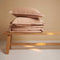 Coco & Cici - Tencel Twill Dekbedovertrek 260 x 220 cm - 2 Persoons Beddengoed - Peach - Lyocell - Ritssluiting & Extra Zacht - 2 Kussenslopen (60x70)