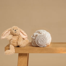 Coco & Cici - Tencel Twill Hoeslaken 60 x 120 cm - 1 Persoons Beddengoed - Kinderbeddengoed - Lyocell - Hypoallergeen & Extra Zacht - Beige