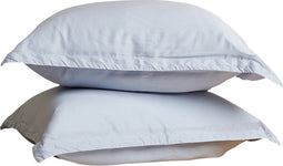 Coco & Cici - Tencel Twill Kussensloop 70 x 60 cm - Kussenhoes - Lichtblauw - Lyocell - Extra Zacht - Zonder Volant