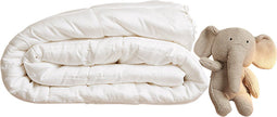 Coco & Cici - Tencel Zomerdekbed 120 x 150 cm - 1 Persoons Beddengoed - Kinderdekbed - Lyocell - Ademend & Extra Zacht - Wit