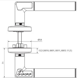Code deurkruk - links
