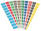 Code-tabs voor Jalema Secolor mappen 0-9 zelfklevend 300st
