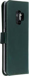 Selencia Galaxy S9 - Echt Lederen Bookcase - 3 Pashouders - Groen