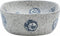 vidaXL - Opzetwasbak - ovaal - 47x33x13 - cm - keramiek - grijs - en - blauw