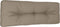 vidaXL - Palletkussen - 120x40x12 - cm - stof - taupe