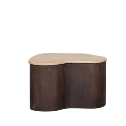 Coffee Table Davi Travertin 50x35x31 Cm