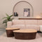 Coffee Table Ravi Organic Shape 70x50x37 Cm