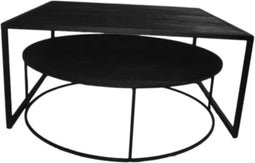 Coffee Table Square & Round Set of 2