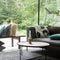 Coffee table with serving tray Fez Brown / Mango / iron
