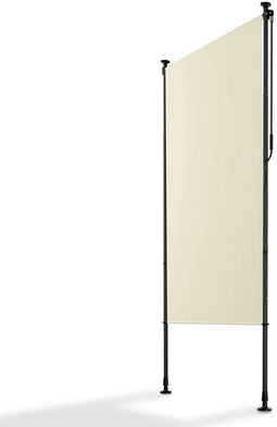 Juskys Barbados - Verticale Zonnescherm - Uitschuifbaar UV-bestendig - Beige