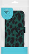 iMoshion Hoesje Geschikt voor Samsung Galaxy S21 FE Hoesje Met Pasjeshouder - iMoshion Design Softcase Bookcase - Zwart / Meerkleurig / Groen / Green Leopard