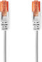 Nedis CAT6 Netwerkkabel - RJ45 Male - RJ45 Male - U/UTP - 15.0 m - Rond - PVC - Grijs - Label