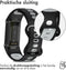 imoshion Siliconen sport bandje - Geschikt voor Fitbit Charge 6, Charge 5 - Zwart - One Size