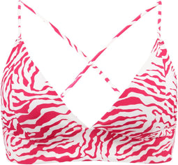 Barts Galia Bralette - Gevoerde triangel bikini top - Zebraprint - Roze