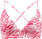 Barts Galia Bralette - Gevoerde triangel bikini top - Zebraprint - Roze