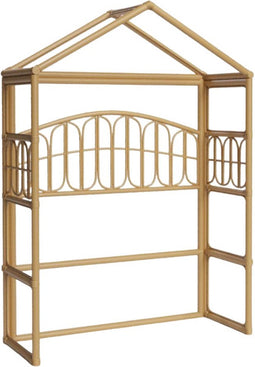 Cokos Bedhuisje Rotan Hoofdbord - 140x98x40cm - Naturel
