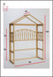 Cokos Bedhuisje Rotan Hoofdbord - 140x98x40cm - Naturel