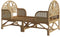 Cokos Oliver Teddy Rotan Peuterbed 2 in 1 - 146x76x80cm - Exclusief matras - Naturel