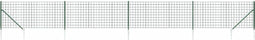 vidaXL - Draadgaashek - met - grondankers - 1,1x10 - m - groen