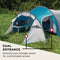Coleman Cortes 3 tunneltent - tent 3 persoons - waterdichte tent - snel op te zetten - Blauw/Wit