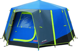 Coleman OctaGo tent - tent 3 persoons - festival tent - Blauw/lime
