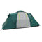 Coleman Spruce Falls 4 Vis-a-Vis tent – familietent 4 persoons - verduisterende tenten - SPF 50 zonbescherming - waterdicht en windbestendig - snel opzetten - 2 ruimte slaapcabines - met opbergvakken - reflecterende scheerlijnen - groen/grijs