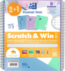 Collblk oxf school a5+ ln 17-g scratch win ass | 20 stuks
