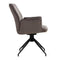 Collectables Set van 2 Eetkamerstoelen - Draaibaar - 57 x 63 x 90 cm - Velvet Antraciet