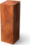 Collu Combo Cortenstaal/RAL 9005 Brievenbus Lengte: 350 Breedte: 35...