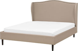 COLMAR - Bed - Beige - 140 x 200 cm - Polyester