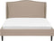 COLMAR - Bed - Beige - 140 x 200 cm - Polyester