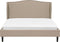 COLMAR - Tweepersoonsbed - Beige - 160 x 200 cm - Polyester