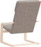 vidaXL Relaxstoel stof taupe