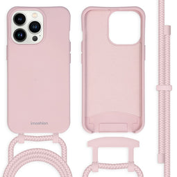Color Backcover met afneembaar koord voor de iPhone 13 Pro - Roze