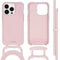 Color Backcover met afneembaar koord voor de iPhone 13 Pro - Roze