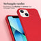 Color Backcover met afneembaar koord voor de iPhone 13 - Rood