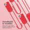 Color Backcover met afneembaar koord voor de iPhone 13 - Rood