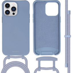 Color Backcover met afneembaar koord voor de iPhone 14 Pro Max - Blauw