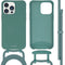 Color Backcover met afneembaar koord voor de iPhone 14 Pro Max - Donkergroen