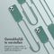 Color Backcover met afneembaar koord voor de iPhone 14 Pro Max - Donkergroen