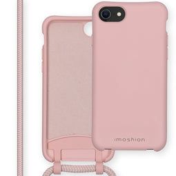 Color Backcover met afneembaar koord voor de iPhone SE (2022 / 2020) / 8 / 7 - Roze