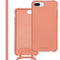 Color Backcover met afneembaar koord voor iPhone 8 Plus / 7 Plus / 6(s) Plus - Peach