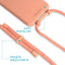 Color Backcover met afneembaar koord voor iPhone 8 Plus / 7 Plus / 6(s) Plus - Peach