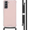 Color Backcover met koord voor de Samsung Galaxy S21 - Roze