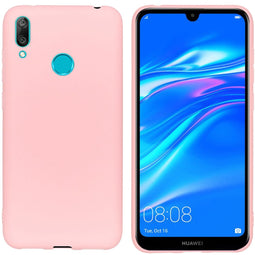 Color Backcover voor de Huawei Y7 (2019) - Roze